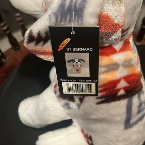 16 inch St Bernard puppy plushy in gray by Nativo NWT - Picture 3 of 7